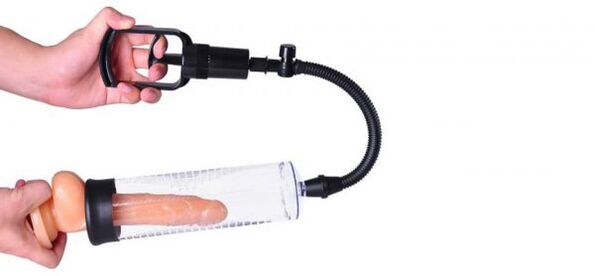 Increase penis by vacuum pump