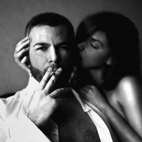 brutal woman and man enlarged his penis